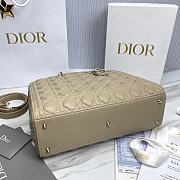 Dior Lady Large Beige 32 x 25 x 11 cm - 3