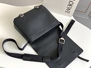 Loewe Military Grained Leather Messenger Bag 31x25x11cm - 4