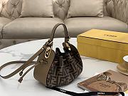 Fendi Pomodorino Bucket Bag Zucca Mini Brown 21cm - 1