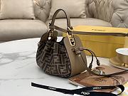 Fendi Pomodorino Bucket Bag Zucca Mini Brown 21cm - 4