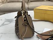 Fendi Pomodorino Bucket Bag Zucca Mini Brown 21cm - 3