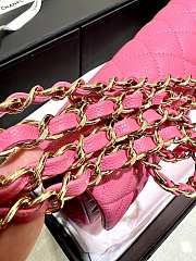 Chanel Flap Bag Pink Gold Caviar 23cm - 6