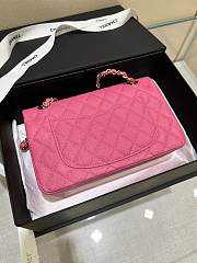 Chanel Flap Bag Pink Gold Caviar 23cm - 5