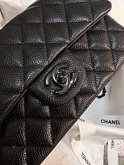 Chanel Small Flap Bag Black Caviar Black HW 20cm - 5