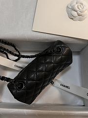 Chanel Small Flap Bag Black Caviar Black HW 20cm - 4