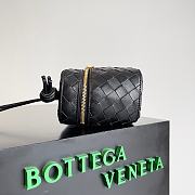 Bottega Veneta Intrecciato Mini Vanity Case Black 18x12.5x8cm - 4