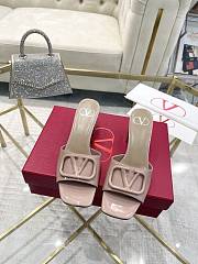 Valentino Garavani Vlogo Signature Patent Pink Heels 6cm - 2