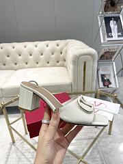 Valentino Garavani Vlogo Signature Patent White Heels 6cm - 5