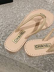 Chanel Beige Footbed Sandals - 2