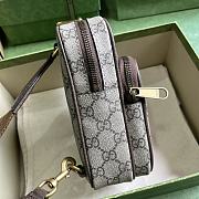 Gucci Ophidia GG Mini Bag Beige Ebony 12x18x6.9cm - 5