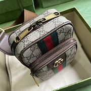 Gucci Ophidia GG Mini Bag Beige Ebony 12x18x6.9cm - 4