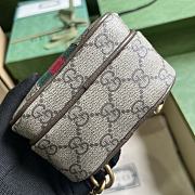 Gucci Ophidia GG Mini Bag Beige Ebony 12x18x6.9cm - 3