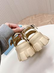 Prada Beige Rubber Sandals - 5