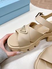 Prada Beige Rubber Sandals - 4