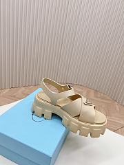 Prada Beige Rubber Sandals - 3