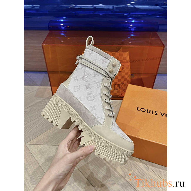 Louis Vuitton LV Laureate Platform Desert Boot White - 1