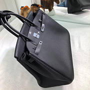 Hermes Birkin Bag 40 Black Silver Togo 40cm - 3