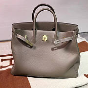 Hermes Birkin Bag 40 Grey Gold Togo 40cm - 1