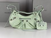 Balenciaga Le Cagole Light Green Crocodile 33cm - 1