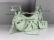 Balenciaga Le Cagole Light Green Crocodile 33cm - 4