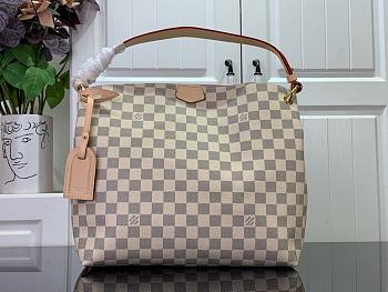 Louis Vuitton LV Graceful PM Damier White 35x30x11cm