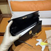 Hermes Kelly Alan Black Gold 26cm - 5