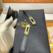 Hermes Kelly Alan Black Gold 26cm - 3