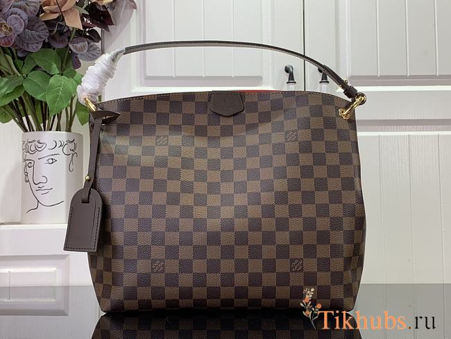 Louis Vuitton LV Graceful PM Damier Brown Red 35x30x11cm - 1