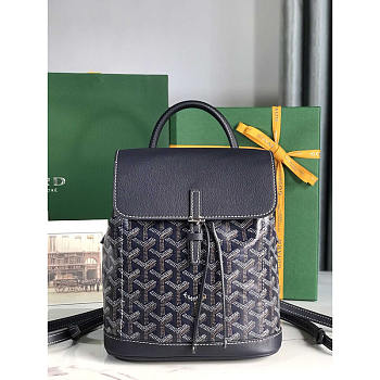 Goyard Alpin Mini Backpack Navy Blue 23x9.5x19cm