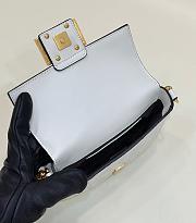 Fendi Baguette Mini White Nappa Leather Bag 20x13x5cm - 3