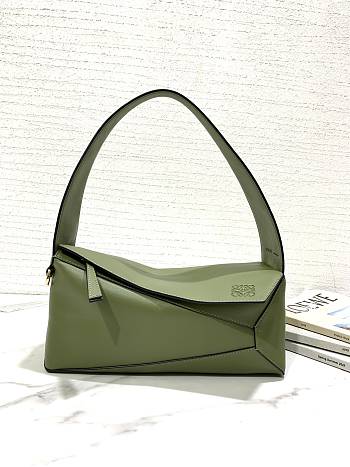 Loewe Puzzle Hobo Bag Green 29x12x10cm