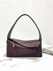 Loewe Puzzle Hobo Bag Red Wine 29x12x10cm - 1