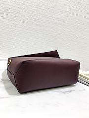 Loewe Puzzle Hobo Bag Red Wine 29x12x10cm - 3