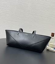 Loewe Cropped Puzzle Fold Black Bag 39x13x12.5cm - 3