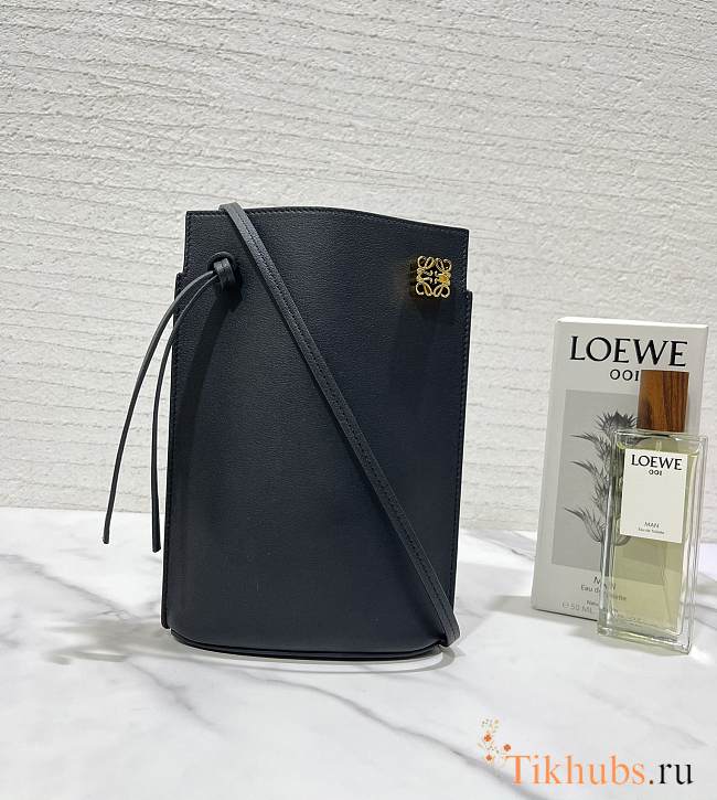 Loewe Dice Pocket Black Bag 20.5x12.5x4cm - 1