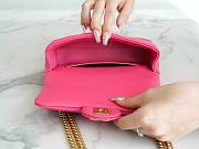 Chanel Mini Flap Bag Pink Caviar Gold 19x12x8cm - 6