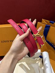 Louis Vuitton LV Pretty LV 20mm Reversible Belt Pink - 5