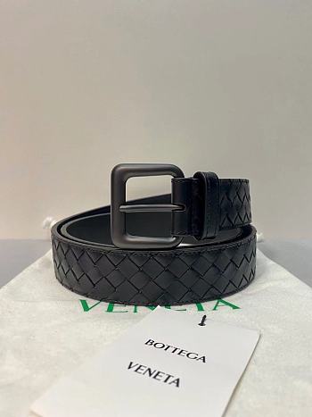 Bottega Veneta Black Belt 3.5cm