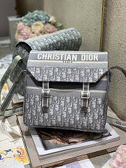 Dior Medium Diorcamp Bag Grey Oblique 29 x 22 x 12 cm - 1