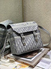 Dior Medium Diorcamp Bag Grey Oblique 29 x 22 x 12 cm - 5