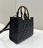 Fendi Sunshine Small Black Tote 25.5x22.5x12cm - 3