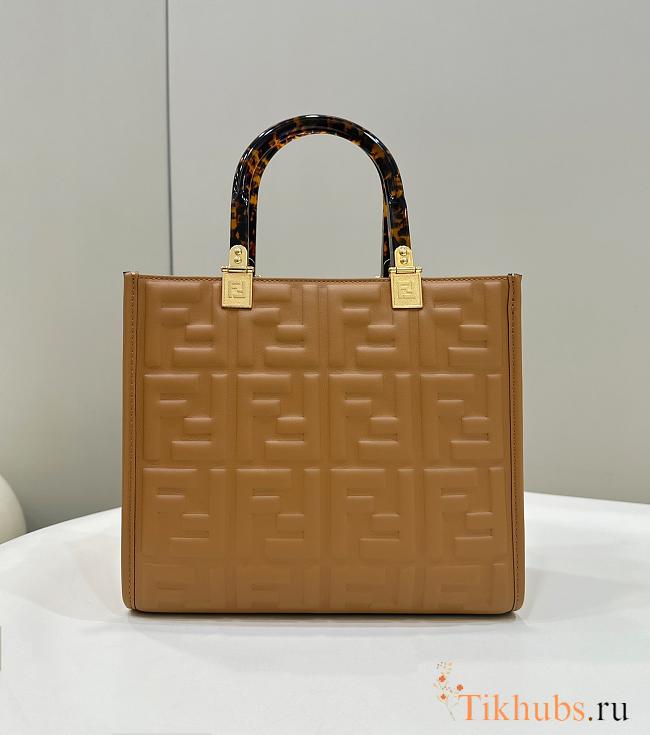 Fendi Sunshine Small Brown Tote 25.5x22.5x12cm - 1