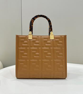 Fendi Sunshine Small Brown Tote 25.5x22.5x12cm