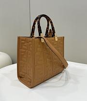 Fendi Sunshine Small Brown Tote 25.5x22.5x12cm - 3