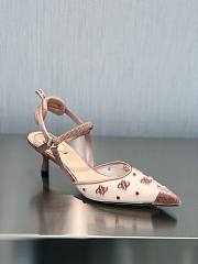 Fendi Colibri Lite Beige Mesh Slingback 5.5cm - 3