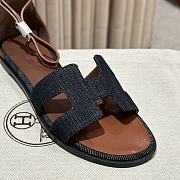 Hermes Santorini Denim Sandal - 3