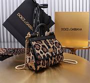 Dolce & Gabbana Black Mini Sicily Handbag 16cm - 4