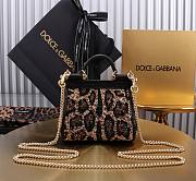 Dolce & Gabbana Black Mini Sicily Handbag 16cm - 3