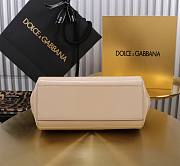 Dolce & Gabbana Beige Medium Sicily Handbag Patent 20cm - 5