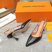 Louis Vuitton LV Blossom Slingback Pump Black 7.5cm - 3